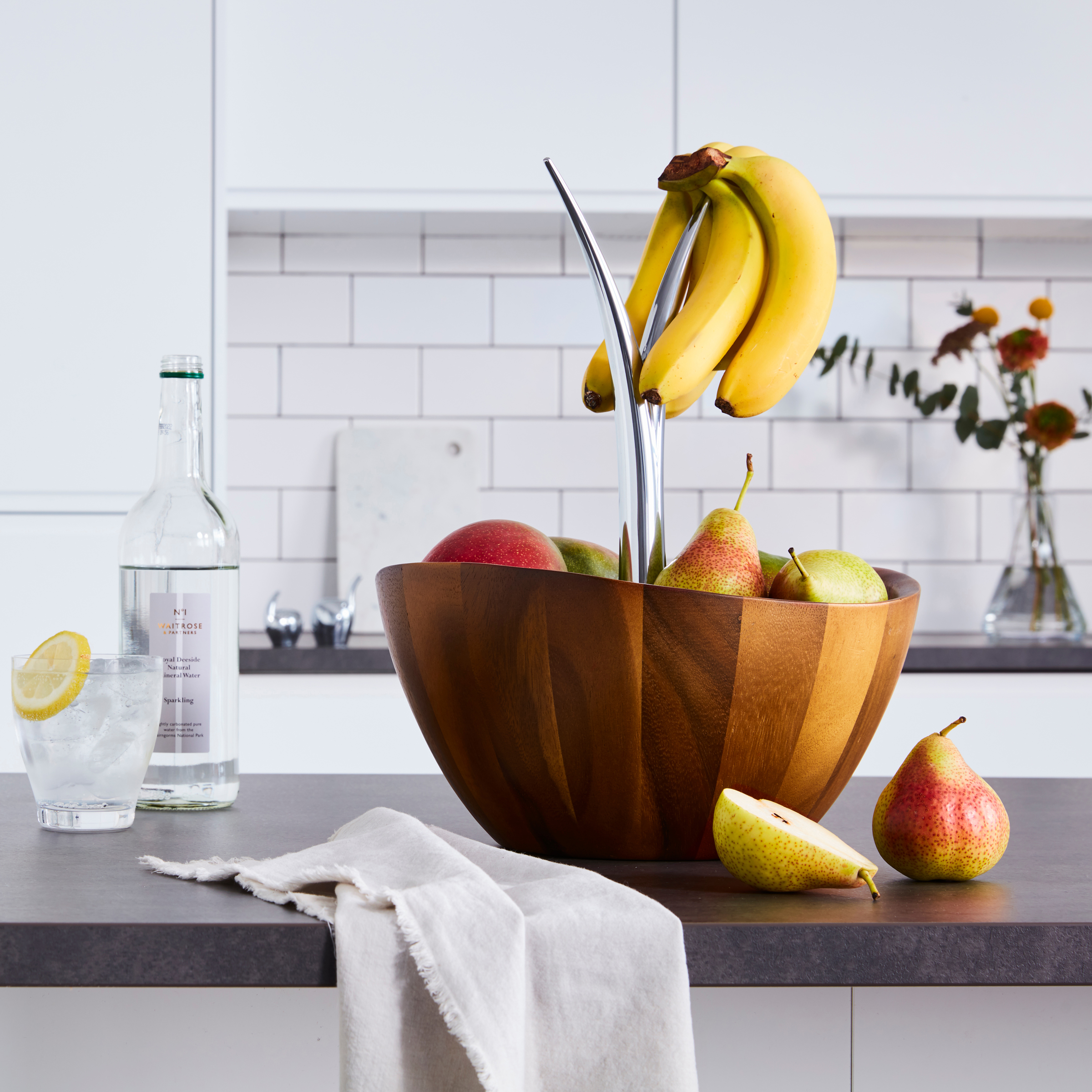 Fruit Tree Bowl Made of Acacia Wood by Wei Young Nambe